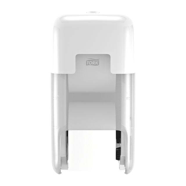 Toiletpapierdispenser Tork T7 Elevation OptiServe Coreless medium verticaal duo wit 558040 Toiletpapierdispenser Tork T7 Elevation OptiServe Coreless medium verticaal duo wit 558040