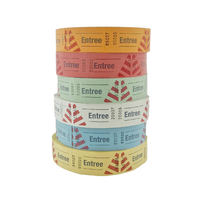 Entreebewijs Combicraft nummering 1-1000 blauw 1000 stuks