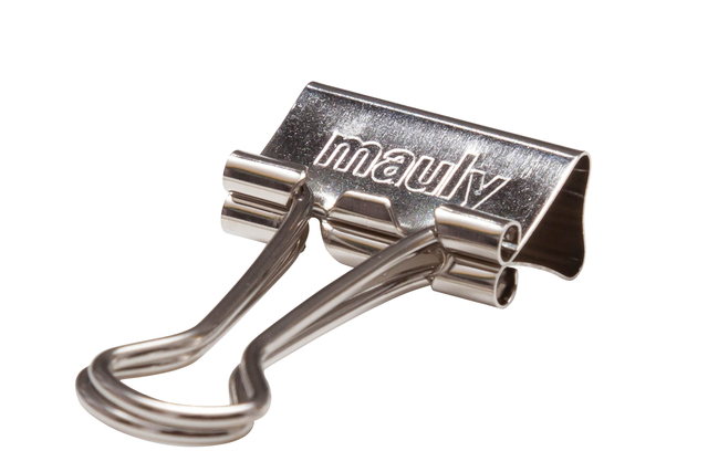 Papierklem MAUL 215 foldback 19mm capaciteit 7mm zilver 12 stuks Papierklem MAUL 215 foldback 19mm capaciteit 7mm zilver 12 stuks