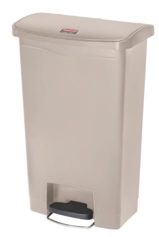 Slim Jim Step On container Front Step kunststof beige 50ltr