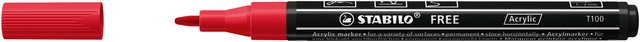 Acrylmarker STABILO  Free Acrylic T100 karmijnrood Acrylmarker STABILO  Free Acrylic T100 karmijnrood