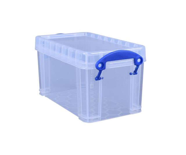 Opbergbox Really Useful 2.1 liter 240x130x125mm transparant wit Opbergbox Really Useful 2.1 liter 240x130x125mm transparant wit