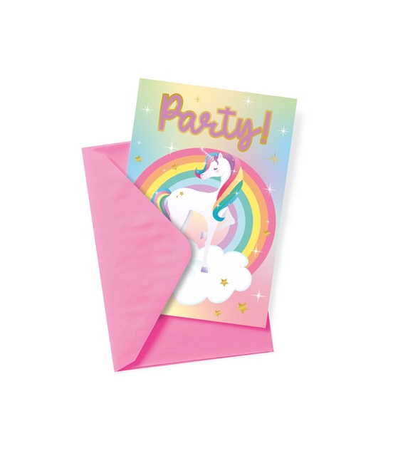 Uitnodigingskaarten Unicorn