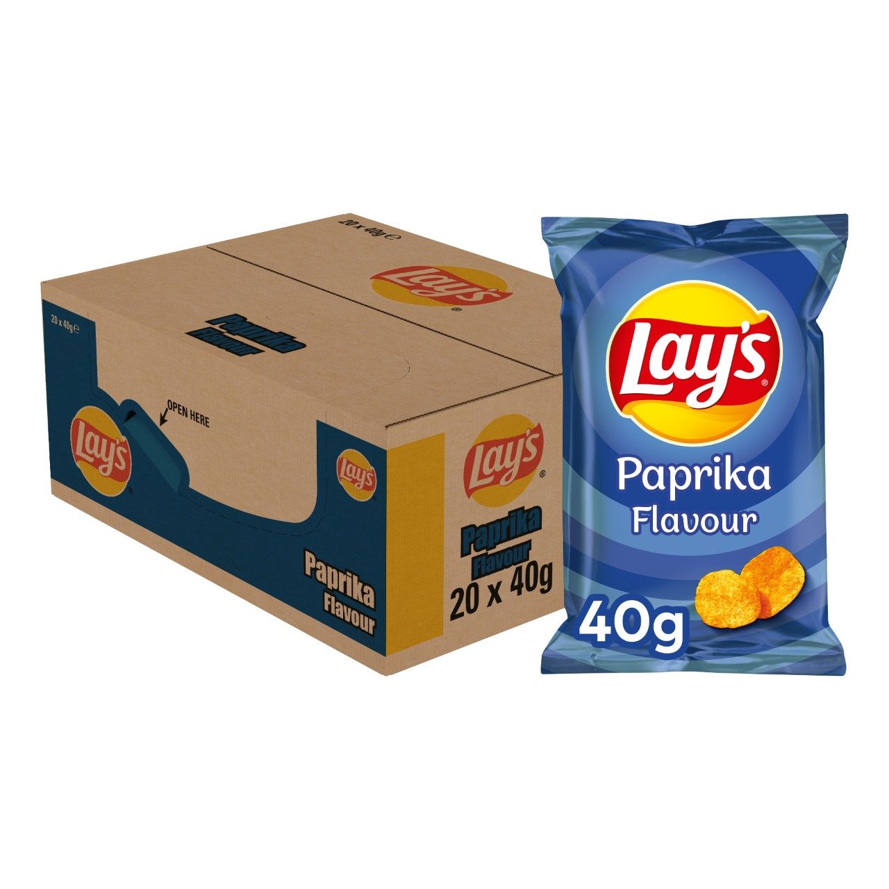 Paprika chips 20x 40gr.