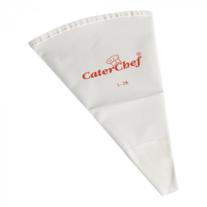 CaterChef Spuitzak Katoen 28cm Wit