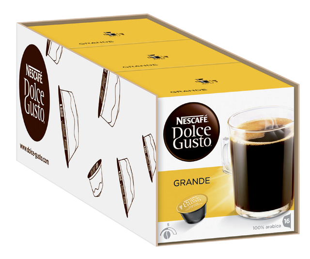 Koffiecups Dolce Gusto grande 16 stuks