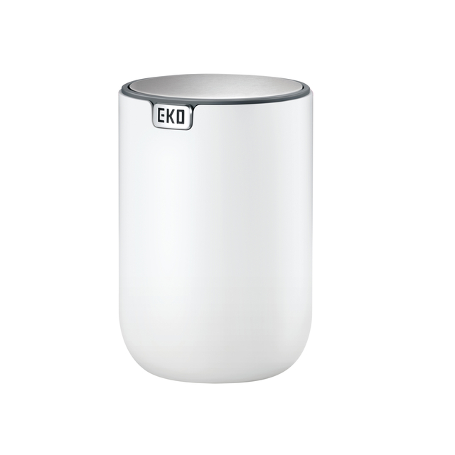 Afvalbak EKO Fandy 2 tafelmodel met swingdeksel 2,2 liter wit Afvalbak EKO Fandy 2 tafelmodel met swingdeksel 2,2 liter wit