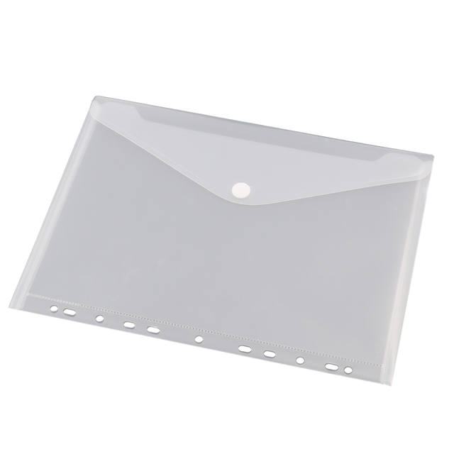 Enveloptas Europel A4 240x310mm 11-gaats PP transparant wit Enveloptas Europel A4 240x310mm 11-gaats PP transparant wit