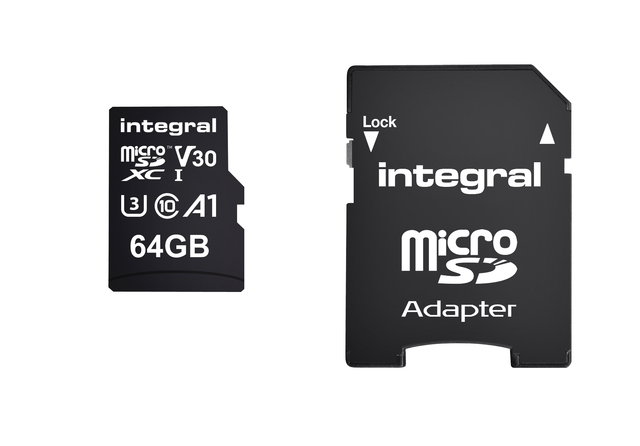 Geheugenkaart Integral microSDXC 64GB Geheugenkaart Integral microSDXC 64GB