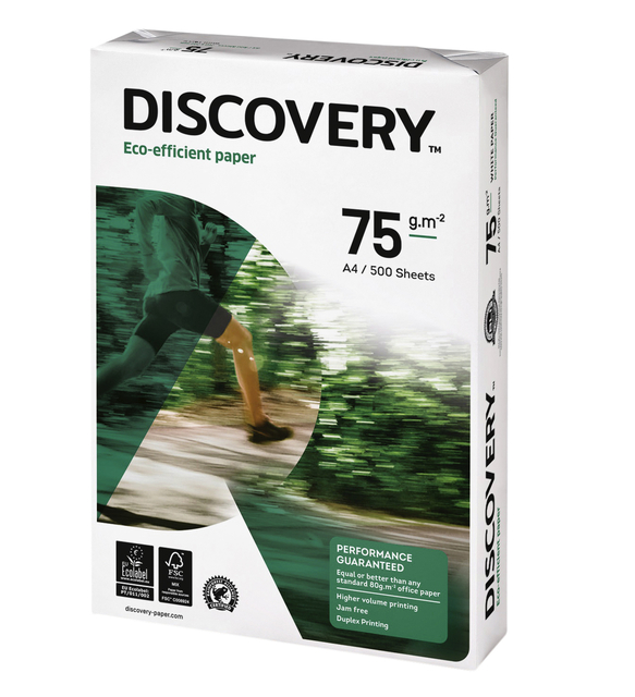Kopieerpapier Discovery A4 75gr wit 500 vel Kopieerpapier Discovery A4 75gr wit 500 vel