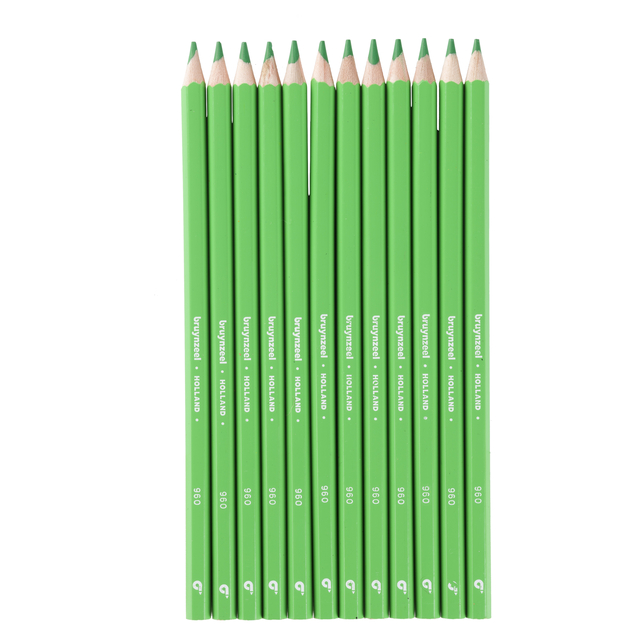 potloden, groen, hout, kleur, set