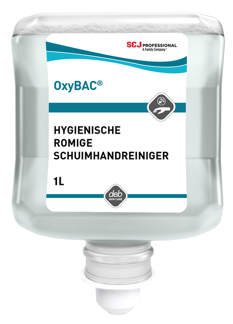 Handreiniger SCJ Oxy Bac Foam Wash antibacteriëel parfumvrij 1000ml Handreiniger SCJ Oxy Bac Foam Wash antibacteriëel parfumvrij 1000ml