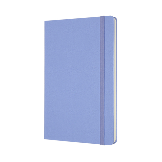 Notitieboek Moleskine large 130x210mm blanco hard cover hydrangea blue