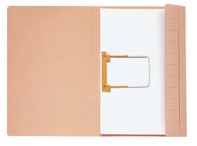 Clipmap Secolor A4 100% gerecycled karton 250gr beige verpakt per 10 stuks