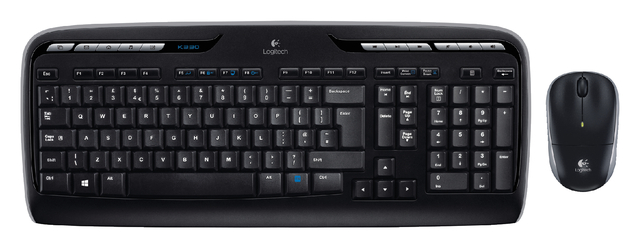 Toetsenbord Logitech MK330 Qwerty + muis zwart Toetsenbord Logitech MK330 Qwerty + muis zwart