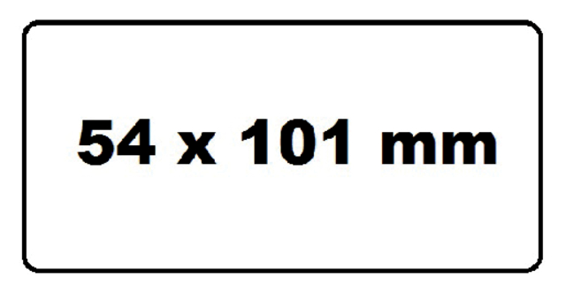 Labeletiket Quantore 99014 54x101mm adres wit