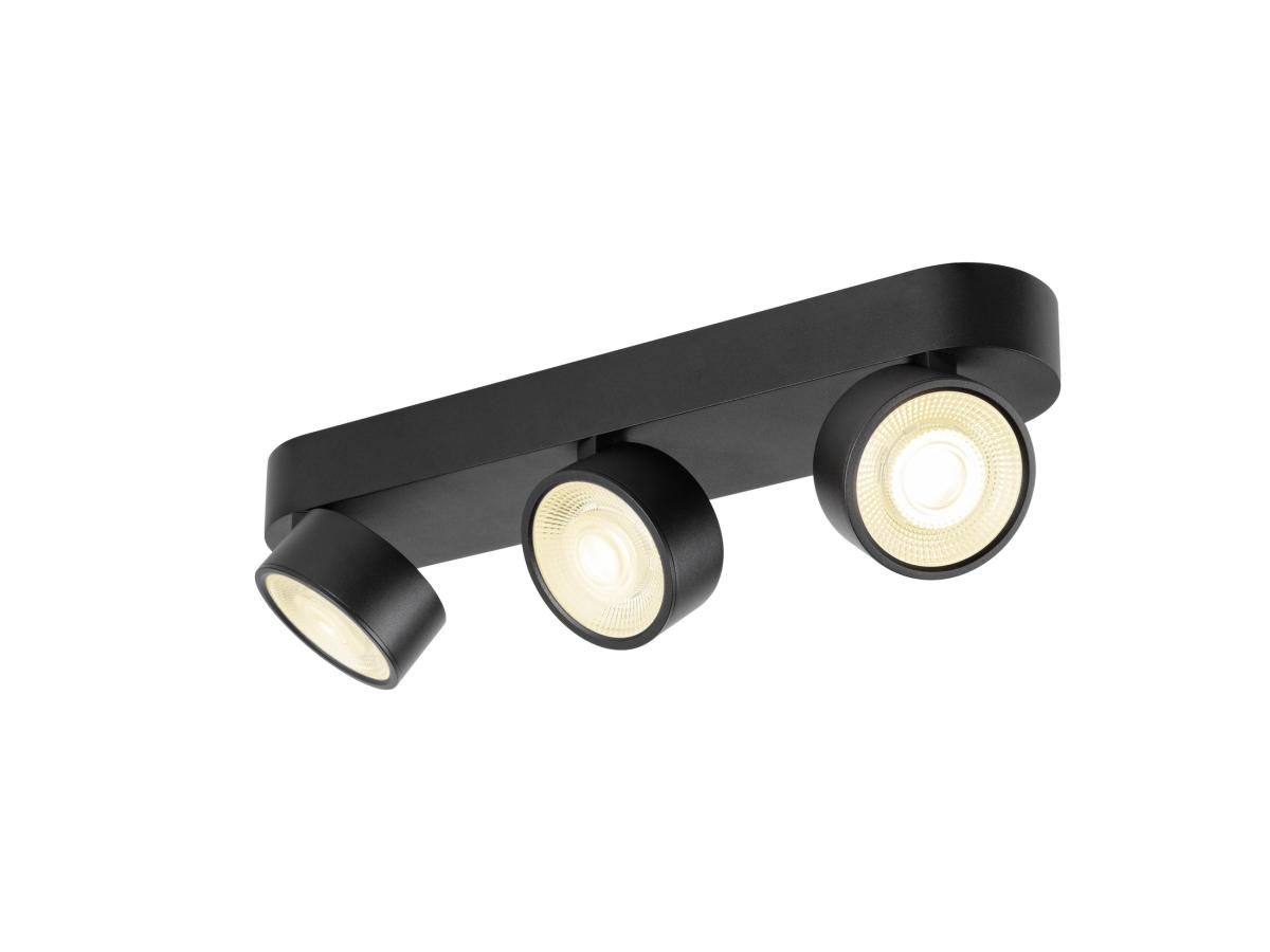 spotlights, track lighting, driepunten, zwart, LED