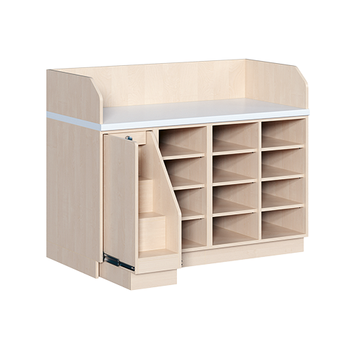 Commode, vier rijen