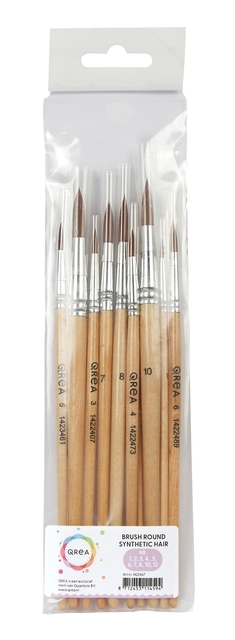 Penseel Qrea synthetisch haar set à 10 breedtes Penseel Qrea synthetisch haar set à 10 breedtes
