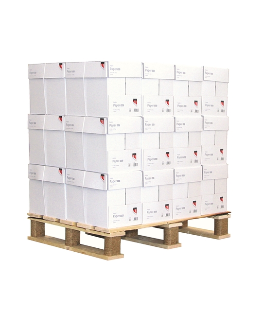 pallet, karton, dozen, papier, gestapeld