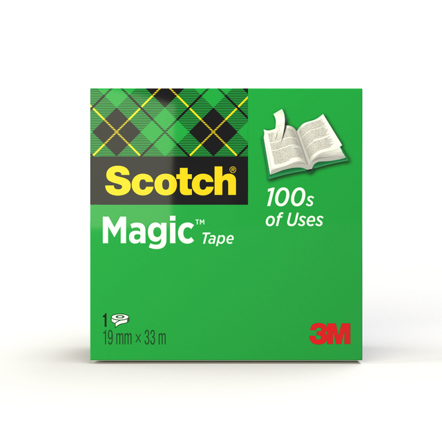 Plakband Scotch Magic 810 19mmx33m onzichtbaar mat Plakband Scotch Magic 810 19mmx33m onzichtbaar mat