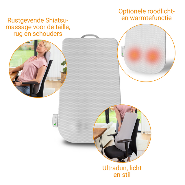 kussen, rugklacht bestrijding, massagieruggestie, zitapparaat, stoelcomfort