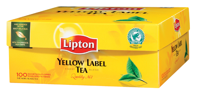 Thee Lipton yellow label zonder envelop 100x1.5gr Thee Lipton yellow label zonder envelop 100x1.5gr