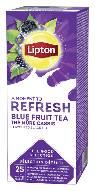 Thee Lipton Refresh blue fruit tea 25x1.5gr Thee Lipton Refresh blue fruit tea 25x1.5gr
