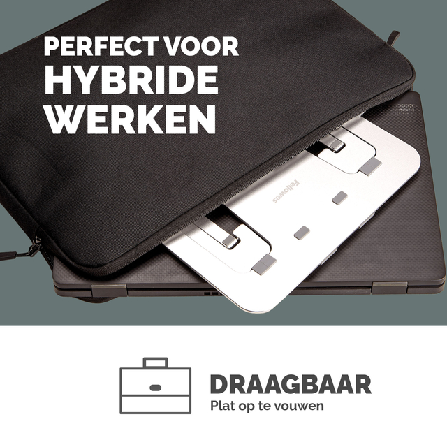 Laptopstandaard Fellowes Alumia zilver