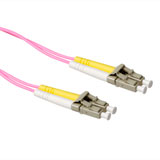 ACT 22 meter LSZH Multimode 50/125 OM4 glasvezel patchkabel duplex met LC connectoren