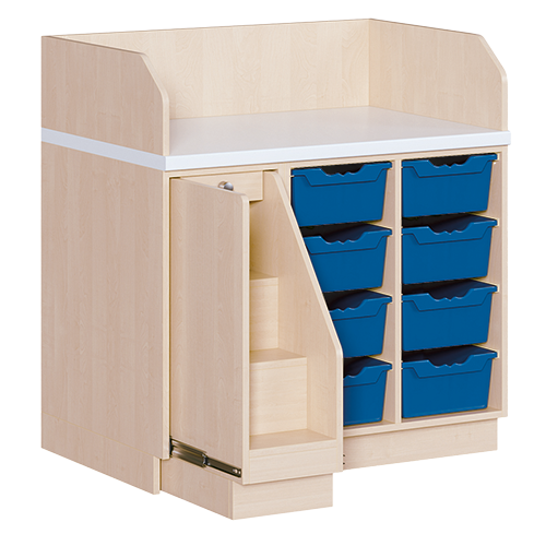 Commode, drie rijen