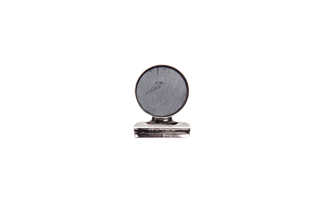 Papierklem MAUL Bulldog met magneet 30mm zilver 2 stuks