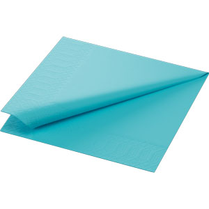 Duni Servet 33x33cm 3 laags Mint Blue doos 8x125 stuks