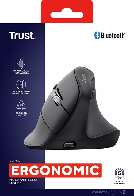 ergonomisch, mondium, muis, draadloze, Bluetooth