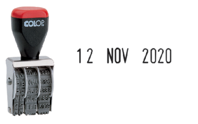 Datumstempel Colop 04000 band Nederlands rood