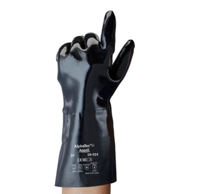 Alphatec Ansell mt10 Zwart 350mm pak 12 paar