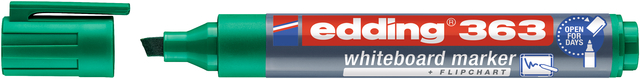 Whiteboardmarker edding 363 schuin 1-5mm groen Whiteboardmarker edding 363 schuin 1-5mm groen