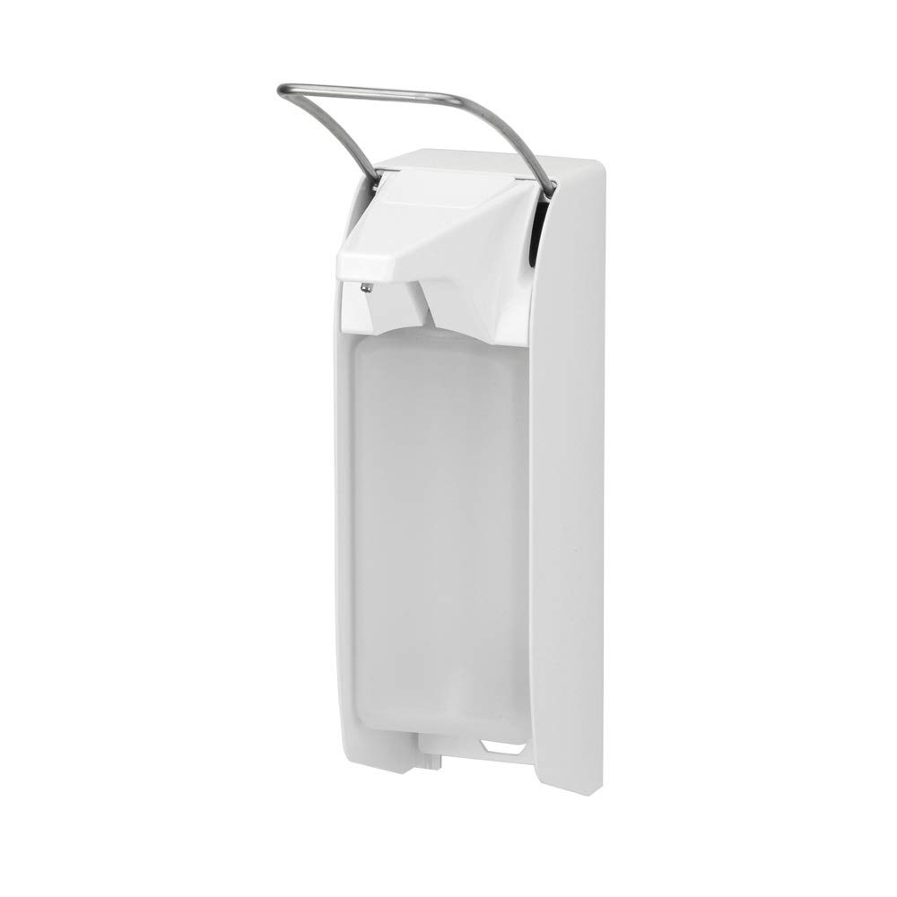 Ingoman Zeepdispenser korte beugel alu wit 1 ltr