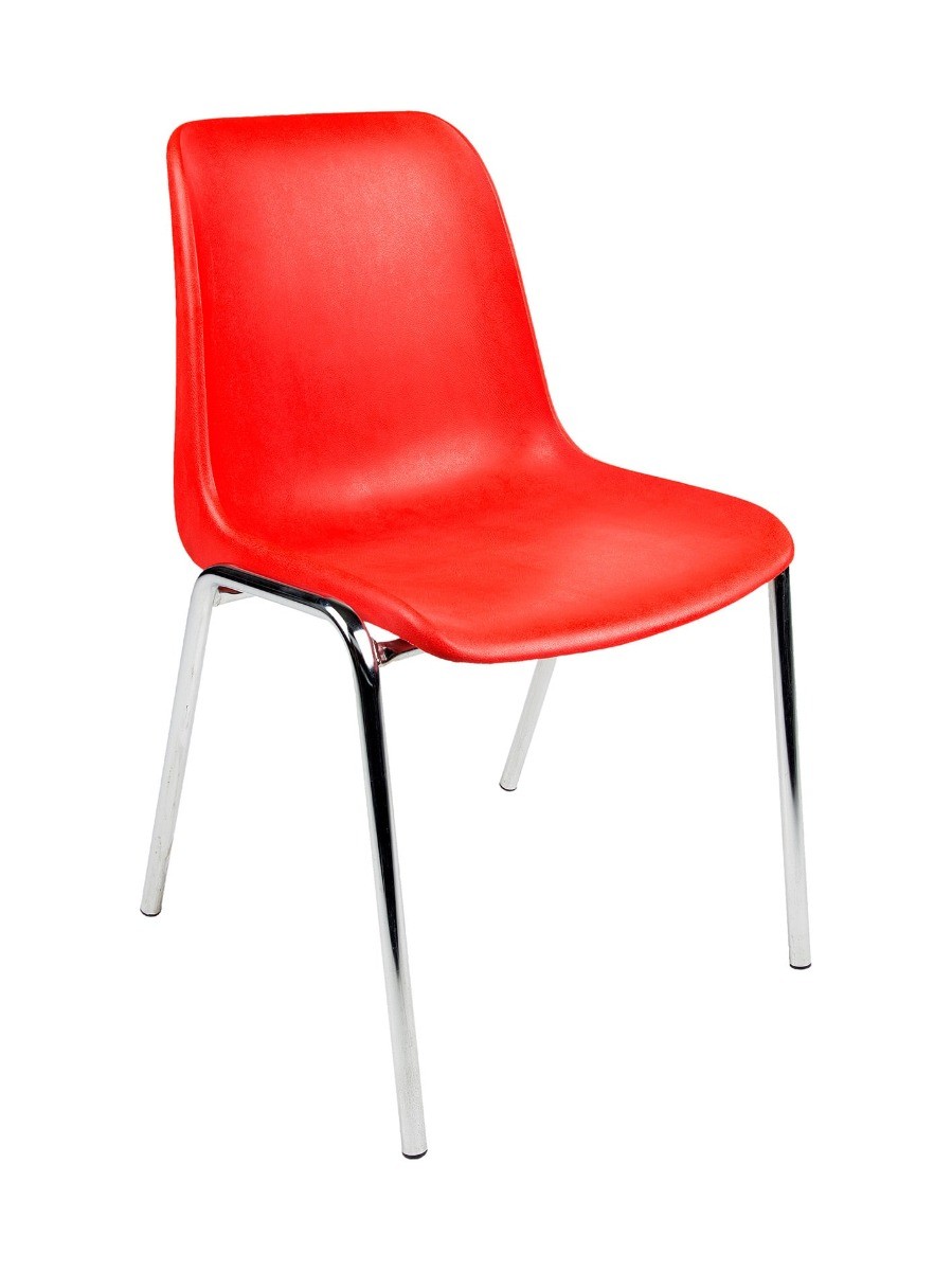 Kantinestoel KUIP-frame dikte 22 mm-Rood