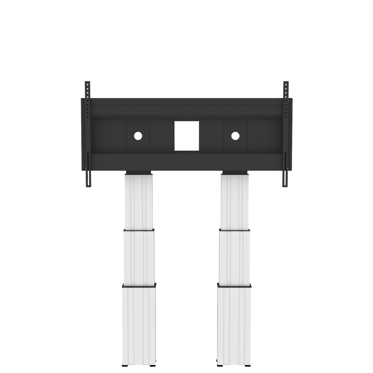 Elektrisch in hoogte verstelbare heavy duty XL monitor muurbeugel met 70 cm slag