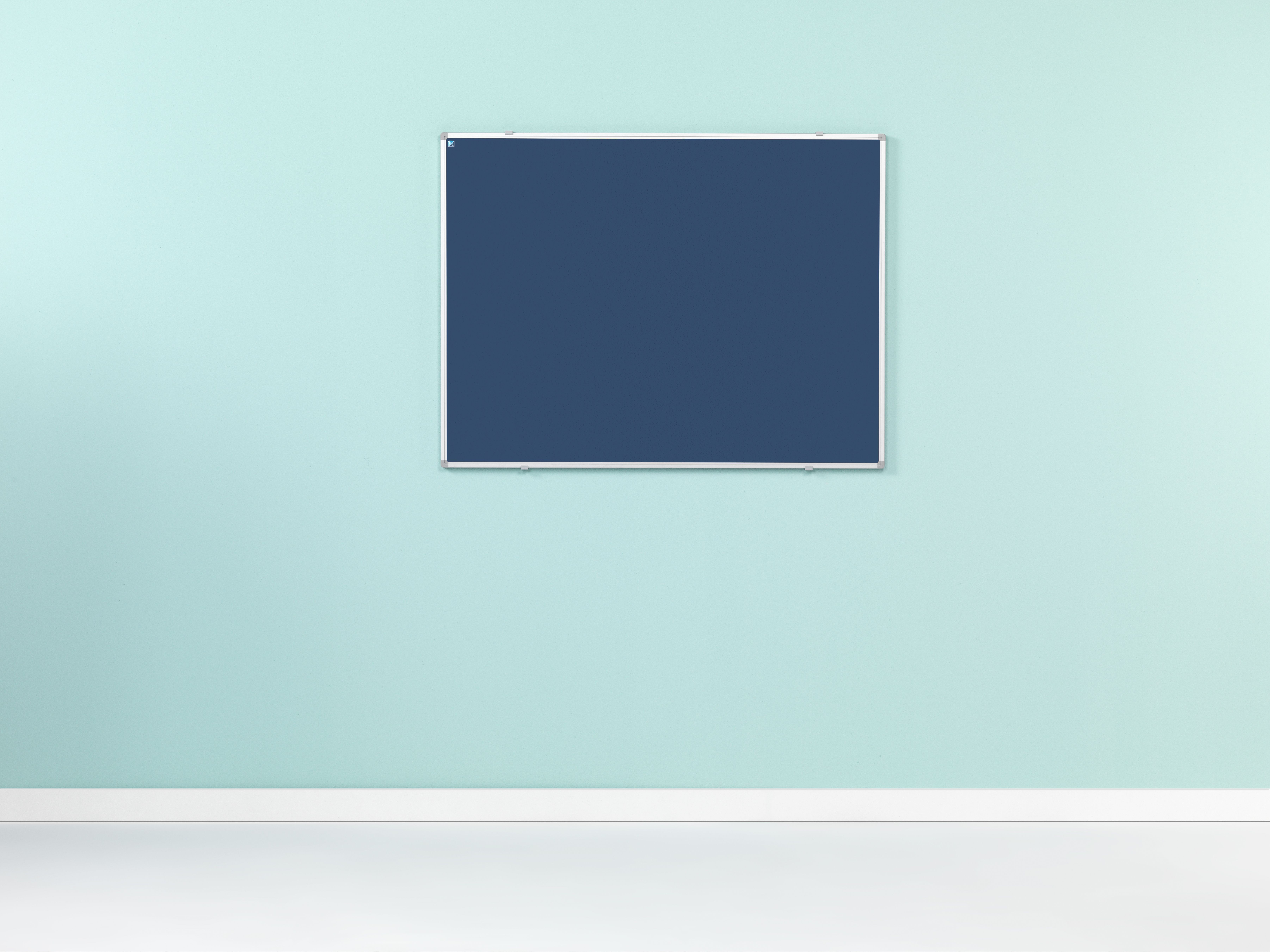 Prikbord Softline profiel 16mm, bulletin blauw - 120x240 cm