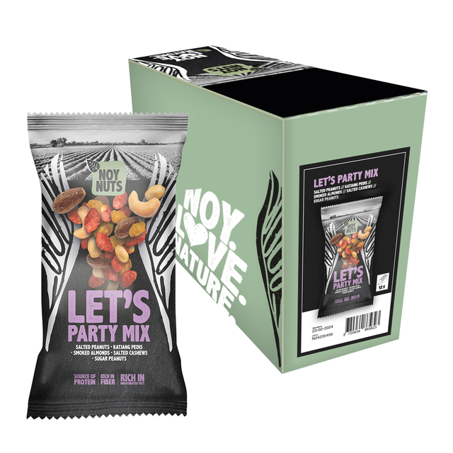 Noten NoyNuts let's party mix zak 45 gram Noten NoyNuts let's party mix zak 45 gram