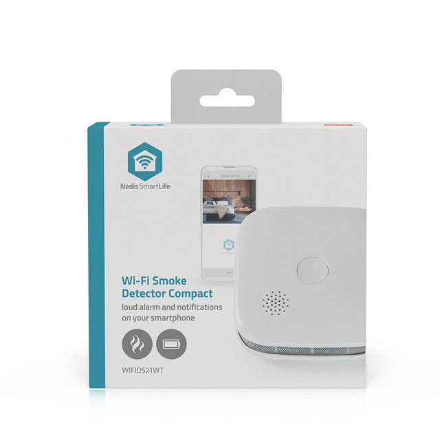 Rookmelder Nedis Smartlife Wifi 10 jaar sensor wit Rookmelder Nedis Smartlife Wifi 10 jaar sensor wit