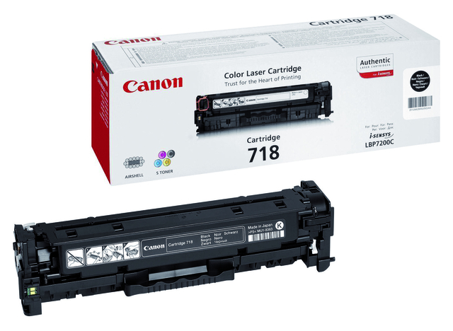 Tonercartridge Canon 718 zwart Tonercartridge Canon 718 zwart