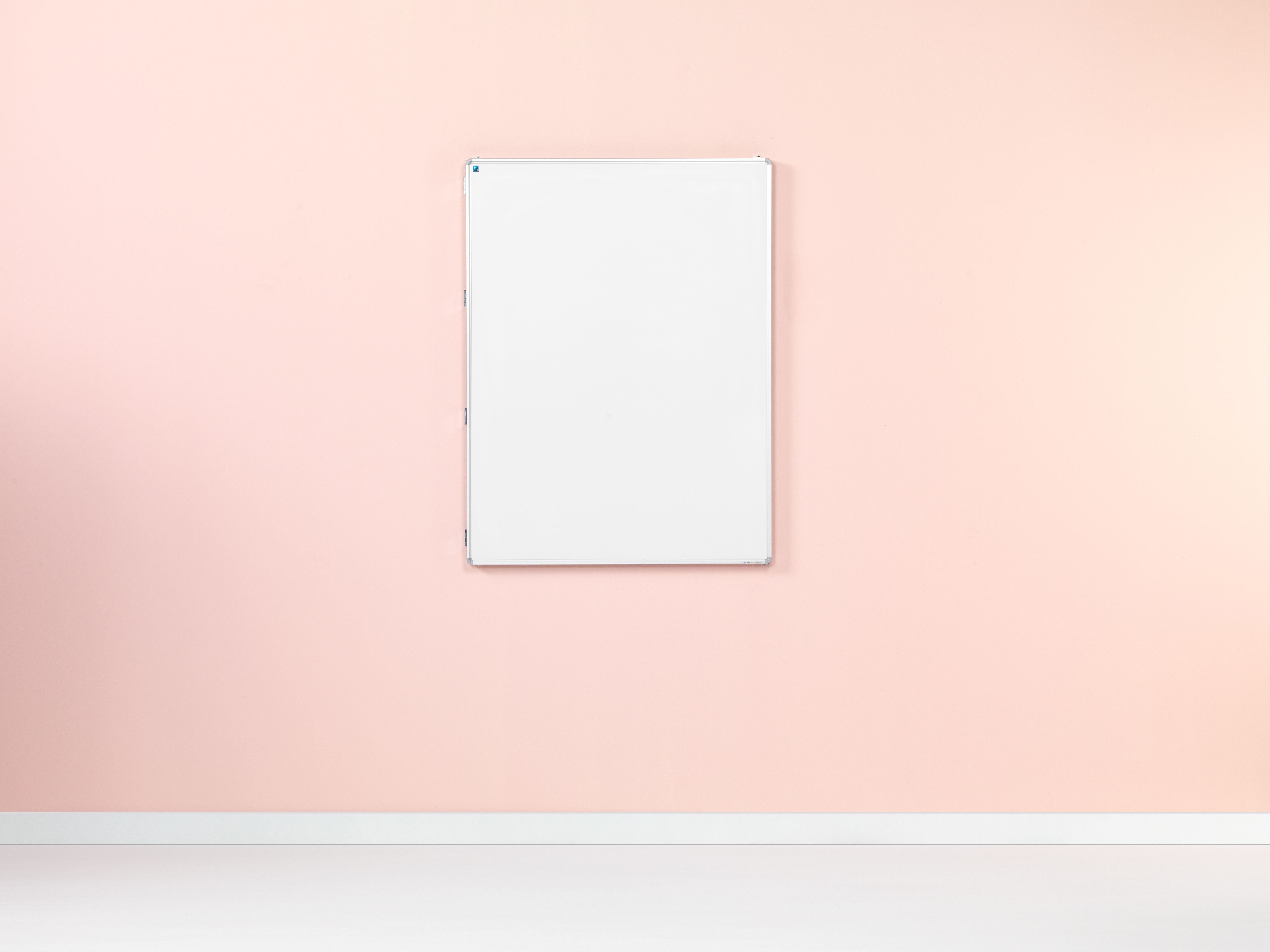 Drievlaks whiteboard RC-10, wit emaille - 120x90 cm