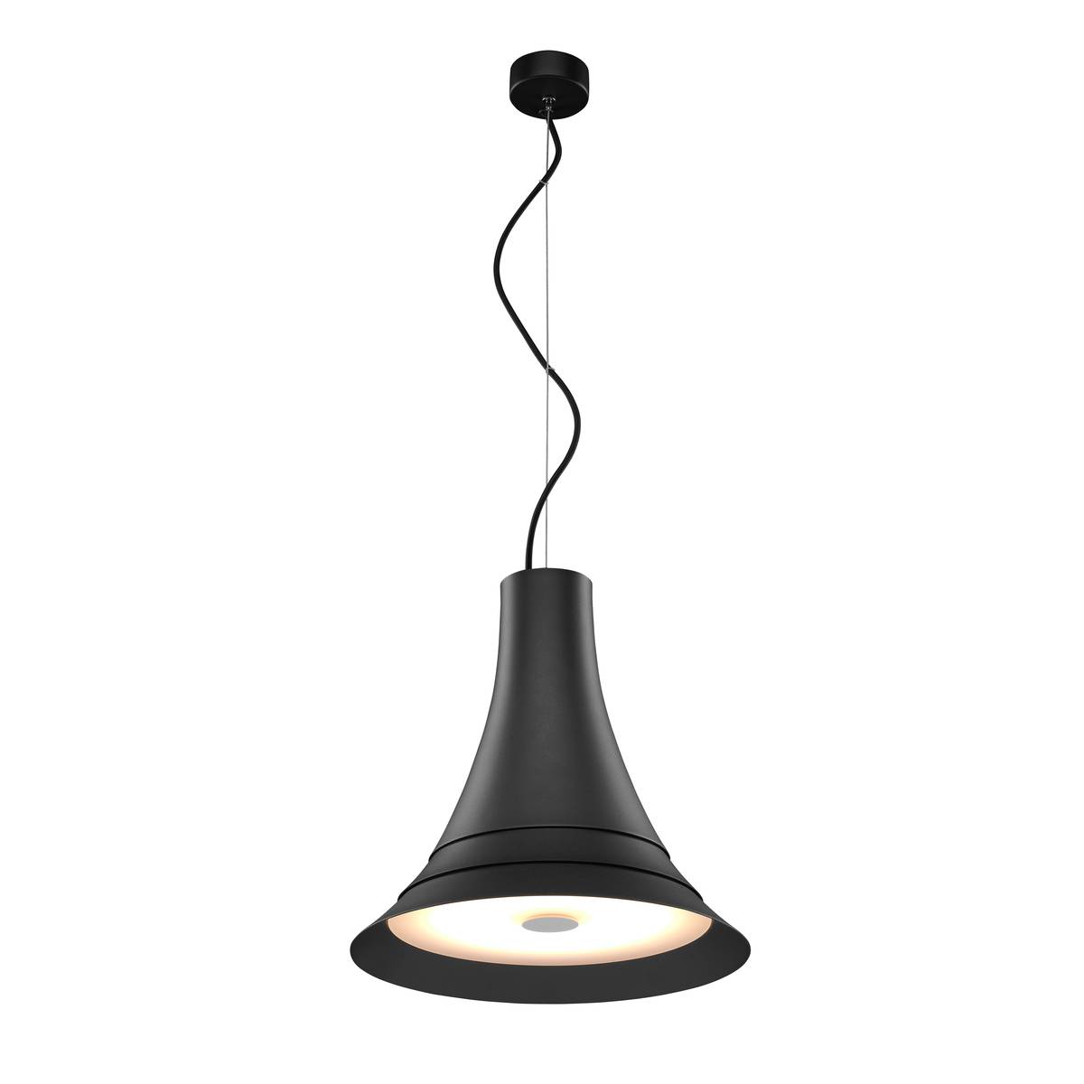 BATO 35 hanglamp zwart 1xLED 2700K