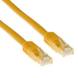 ACT Gele 0,5 meter U/UTP CAT6 patchkabel met RJ45 connectoren ACT Gele 0,5 meter U/UTP CAT6 patchkabel met RJ45 connectoren