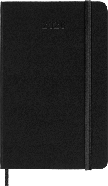 Agenda 2026 Moleskine 12M Planner Weekly 7dagen/2pagina's pocket hc black Agenda 2026 Moleskine 12M Planner Weekly 7dagen/2pagina's pocket hc black