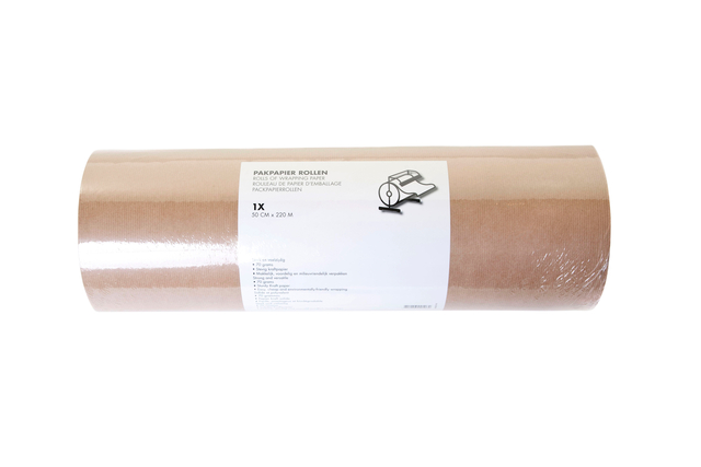 Inpakpapier IEZZY kraft 50cmx220m 70 gram bruin Inpakpapier IEZZY kraft 50cmx220m 70 gram bruin