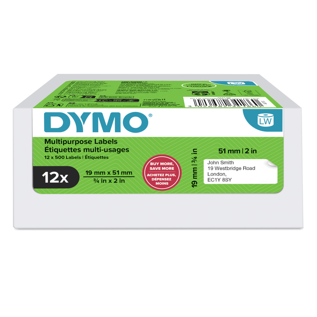 etiketten, etiketvel, 12x, etiketvel, DYMO